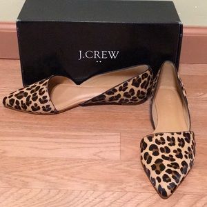 NIB leopard print d’Orsay flats